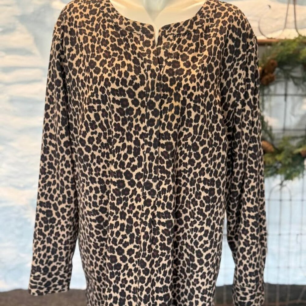 Women’s Leopard Shirt Size 2X Talbots